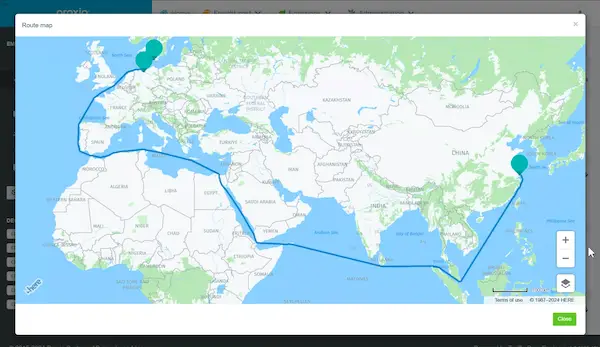 Route visualization