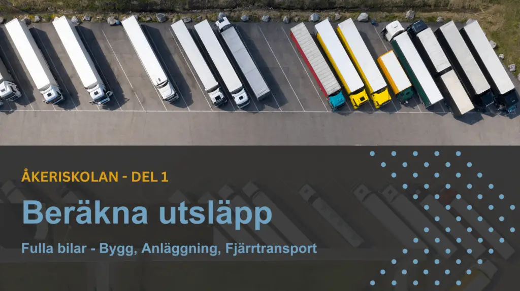 Beräkna utsläpp fulla bilar